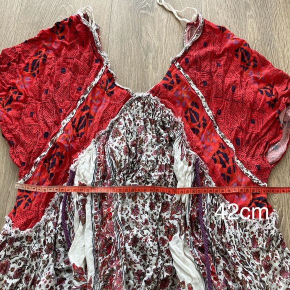 free people dress red tunic - Picture 12 of 15